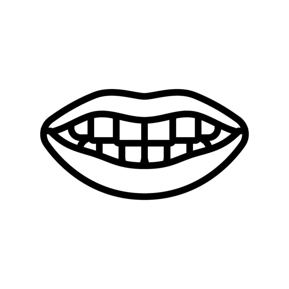 c d g k n s t x y z letter mouth animate line icon vector illustration