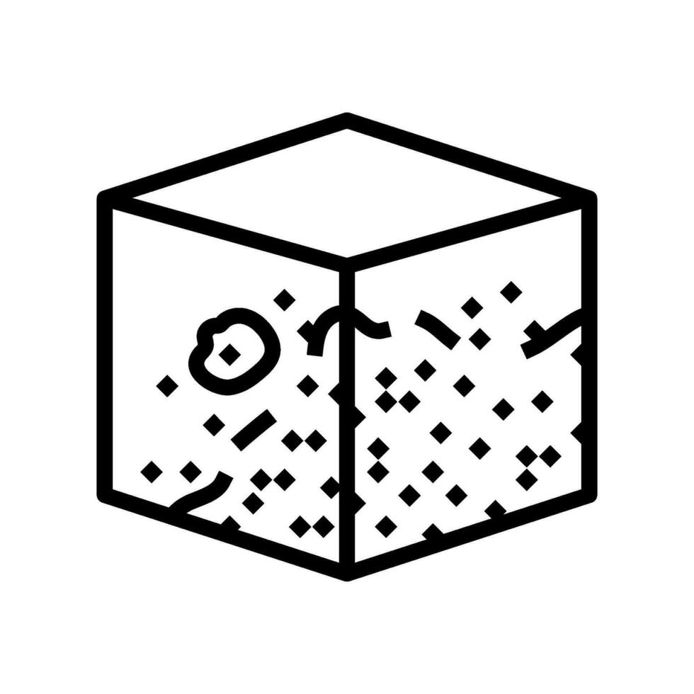 corrosion materials engineering line icon vector illustration
