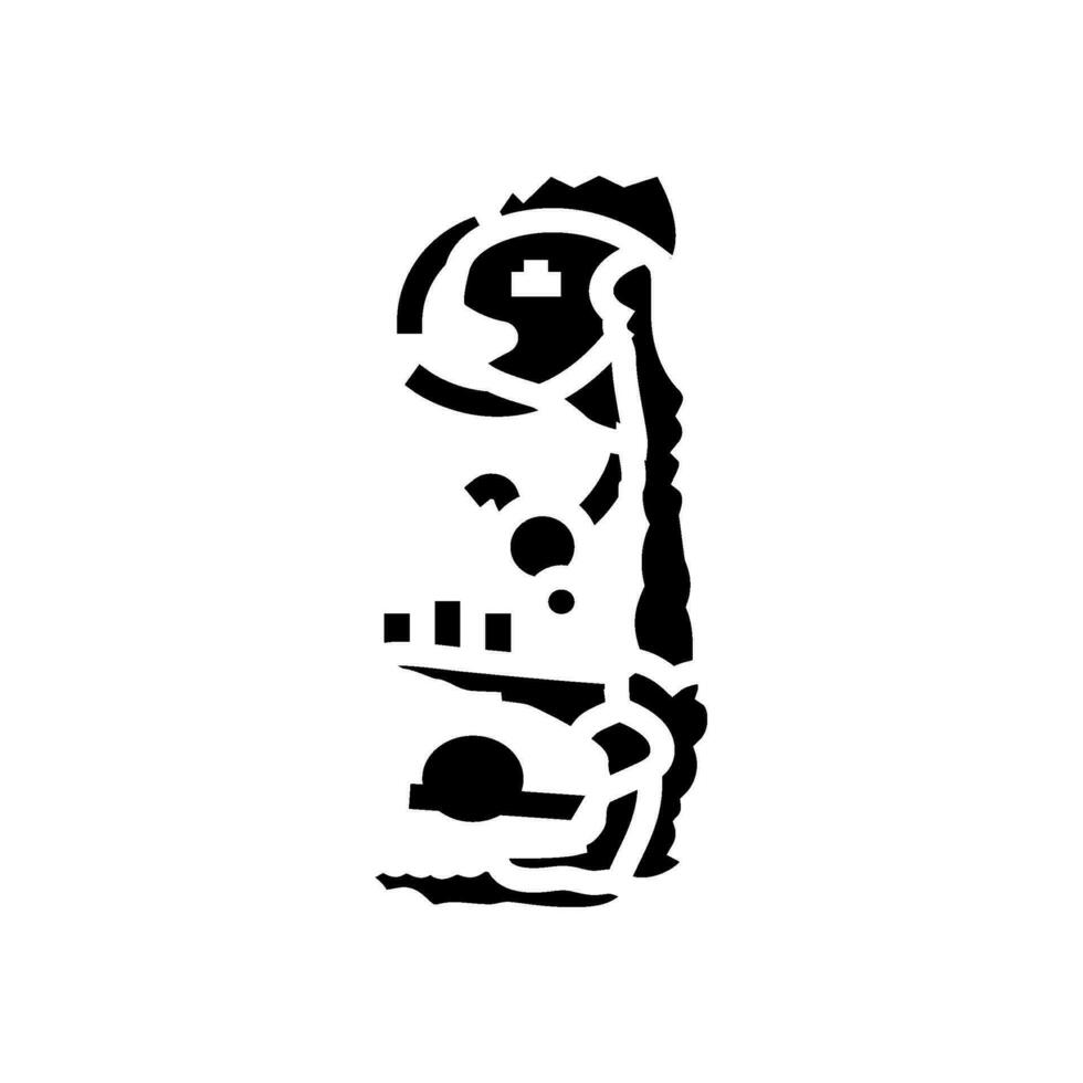 inner alchemy taoism glyph icon vector illustration