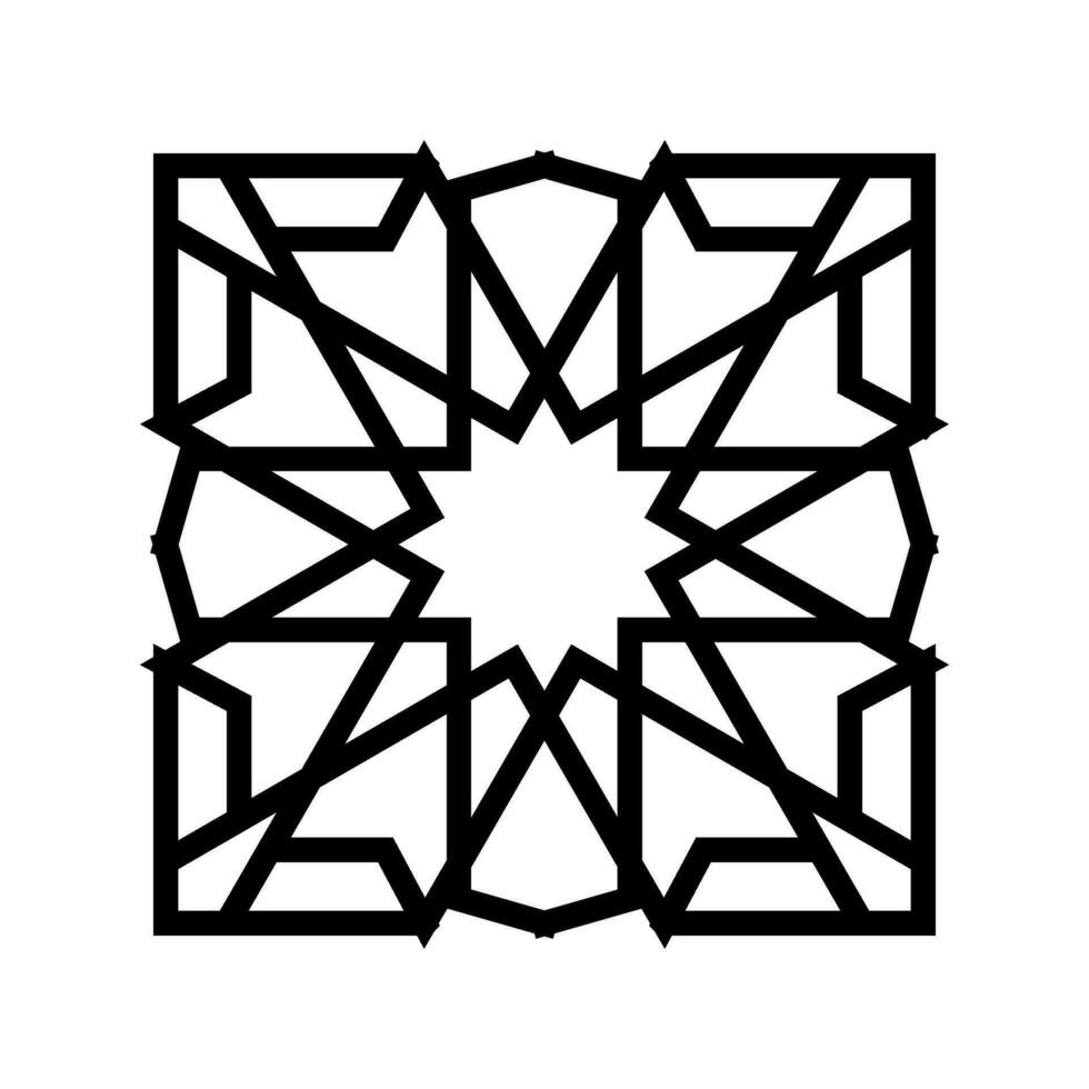 islamic-geometric-pattern-line-icon-vector-illustration-28221474-vector