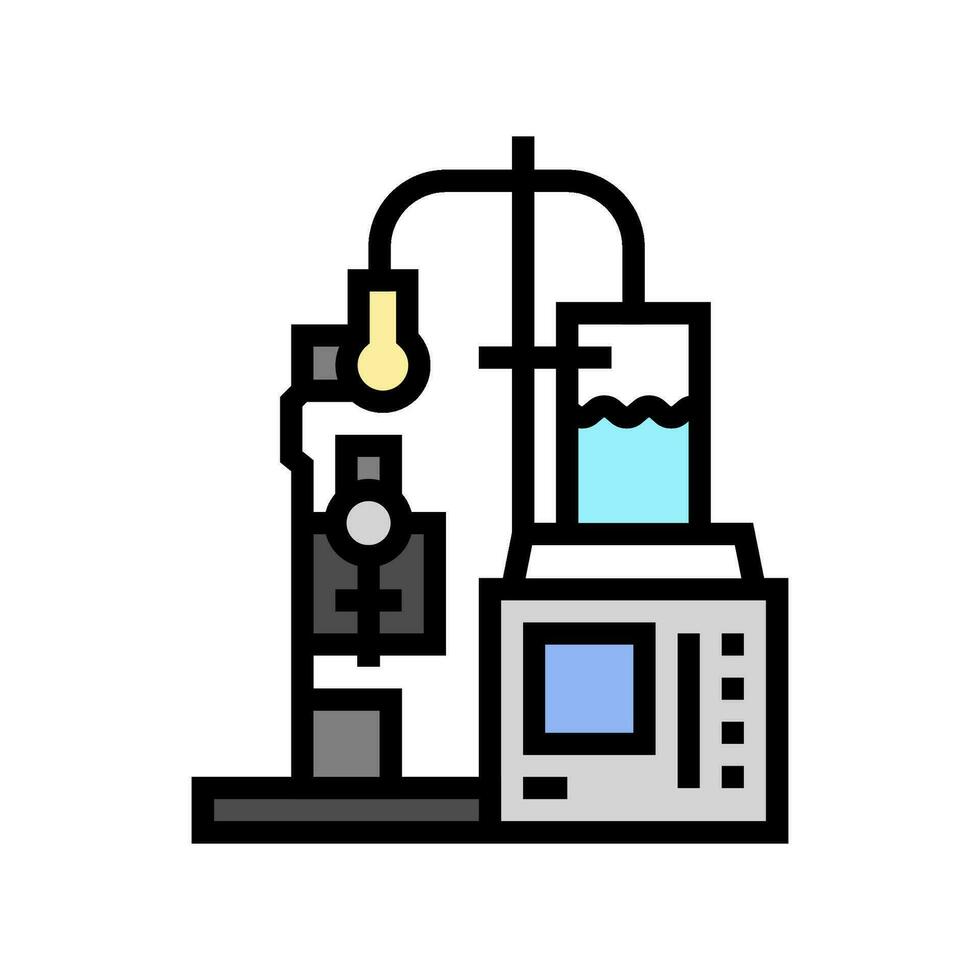 corrosion testing materials engineering color icon vector illustration