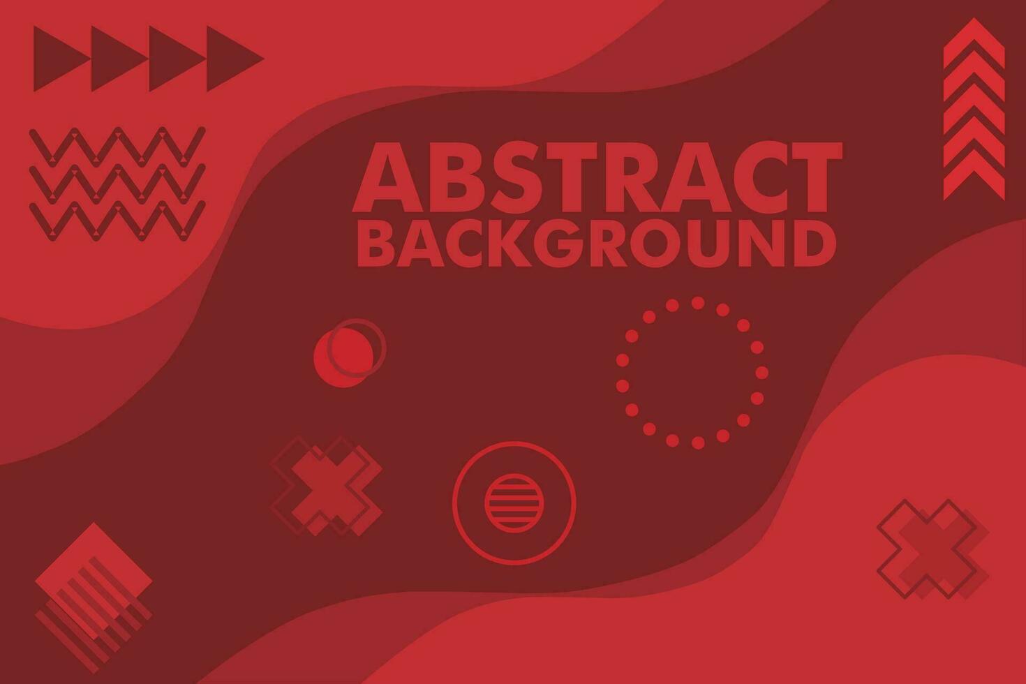 ilustration vector of abstract rectangle red style background design free vector