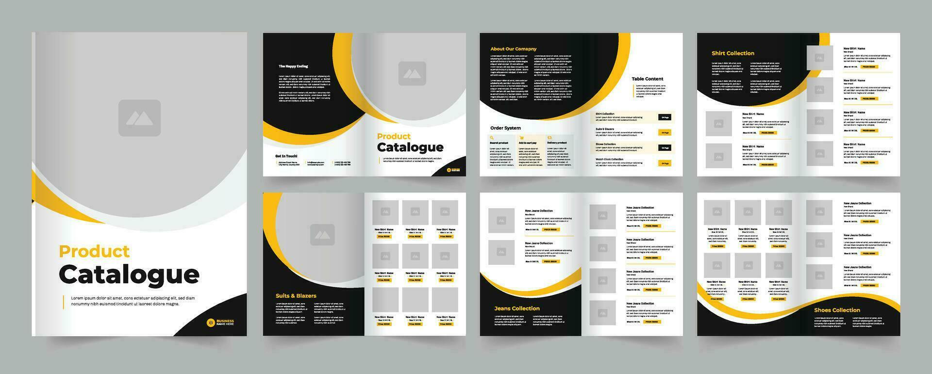 Product Catalogue Design or Catalog Layout Design vector