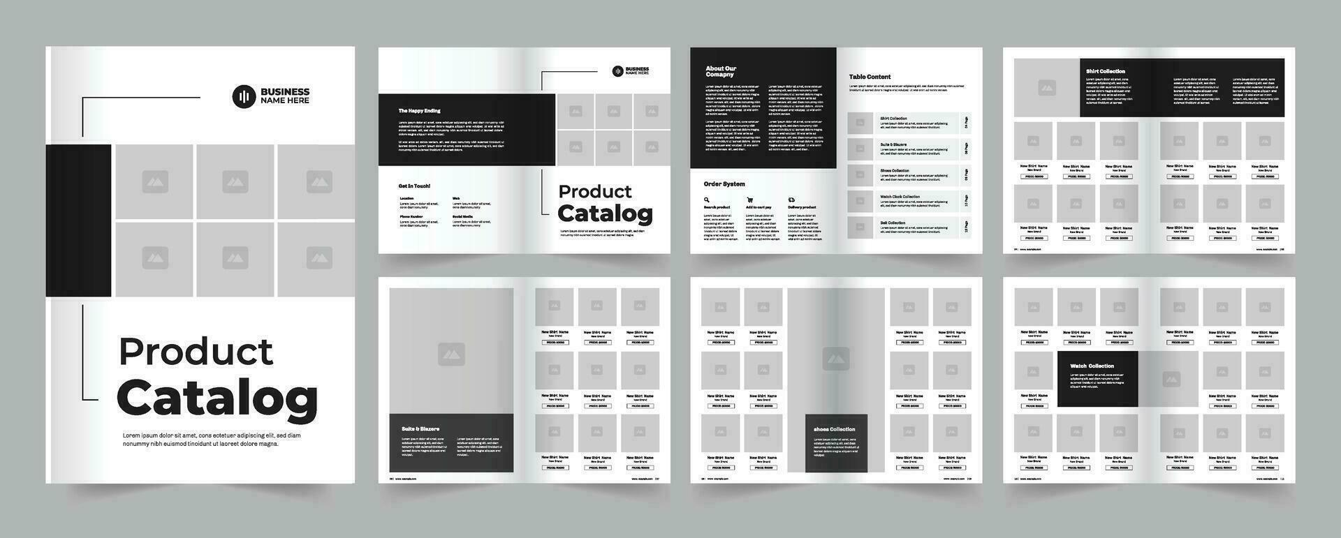 Product Catalog Layout Template vector