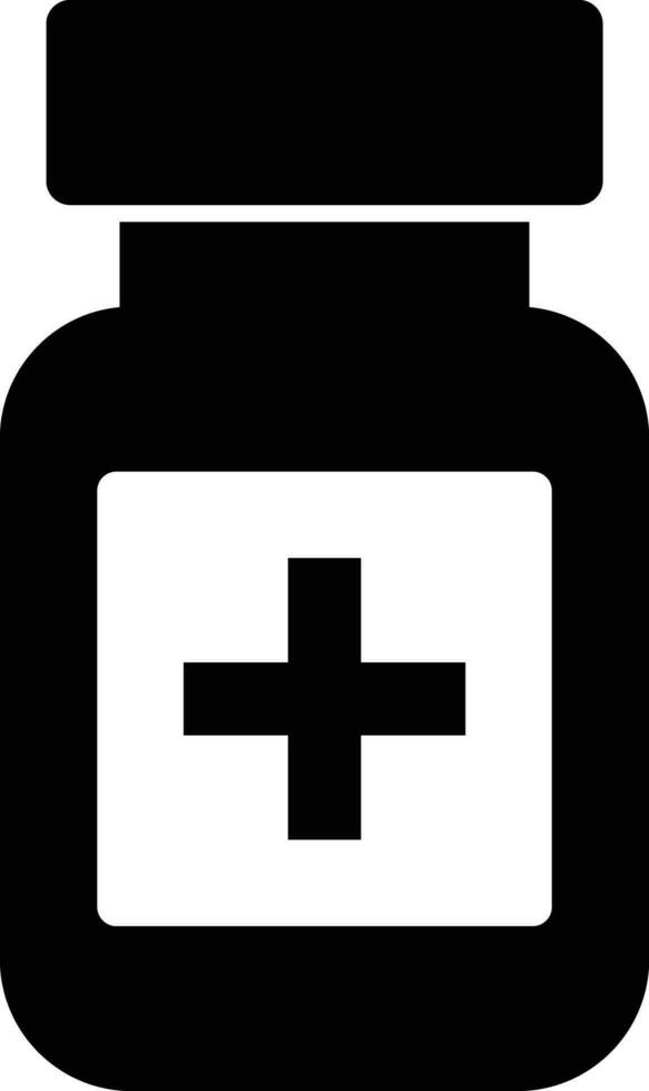 Medicine bottle icon vector isolated on white background . Medicament icon