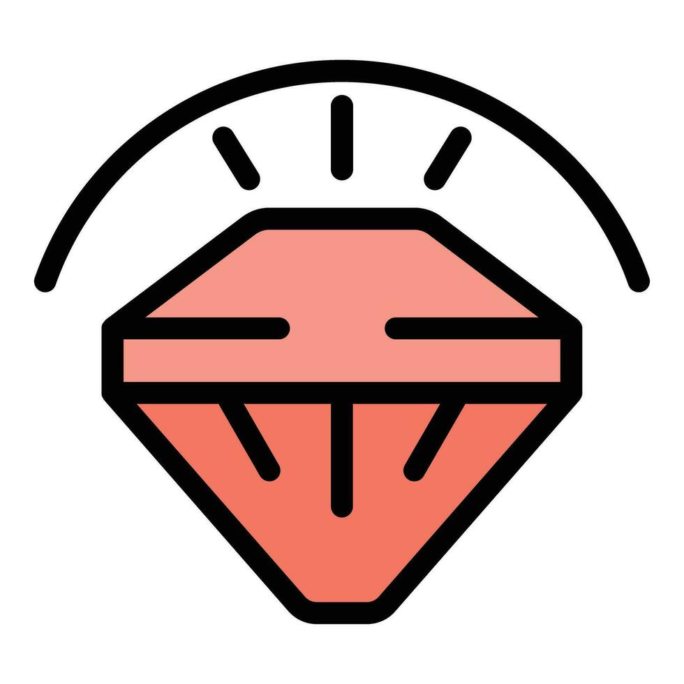 Diamond manager icon vector flat