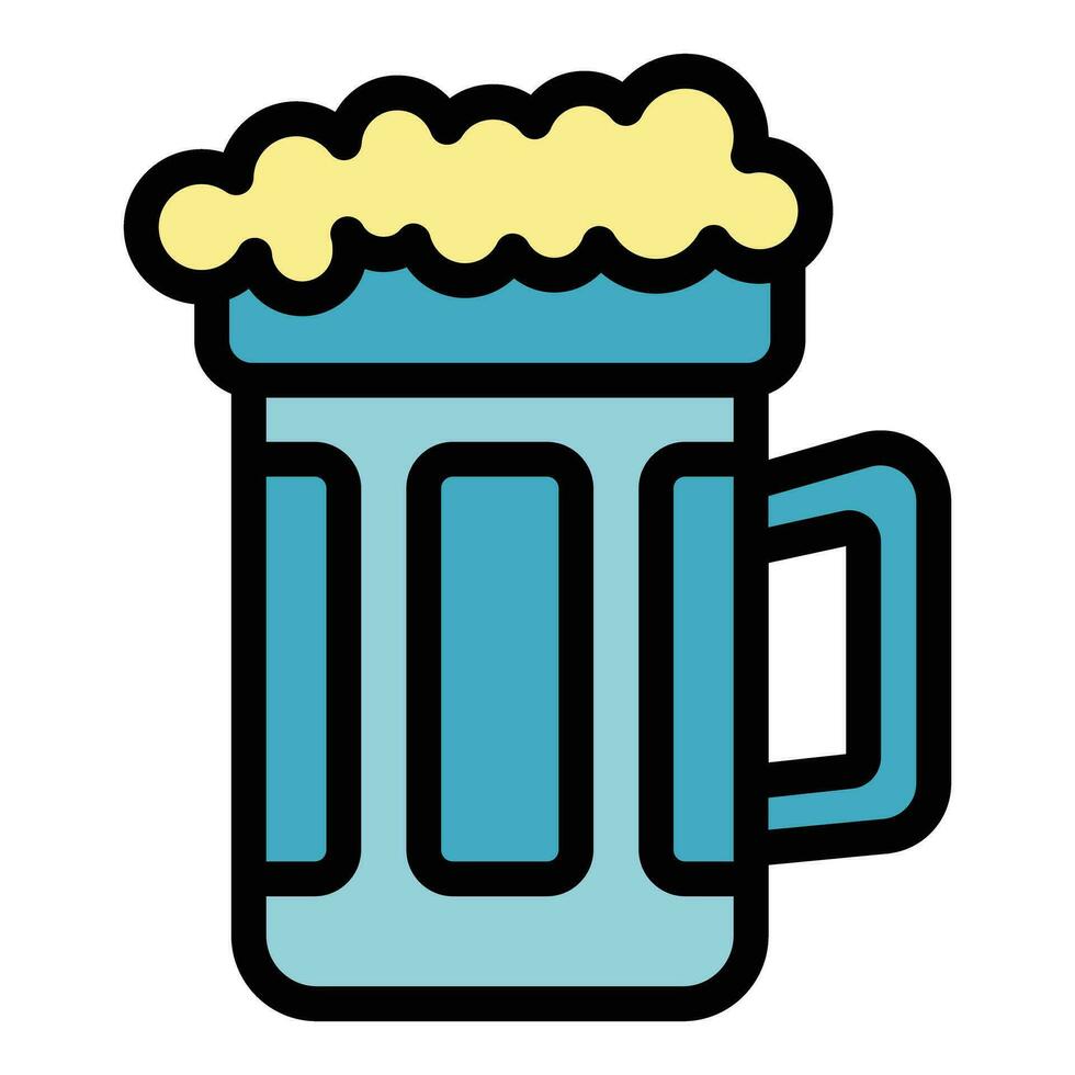 Croatia beer icon vector flat