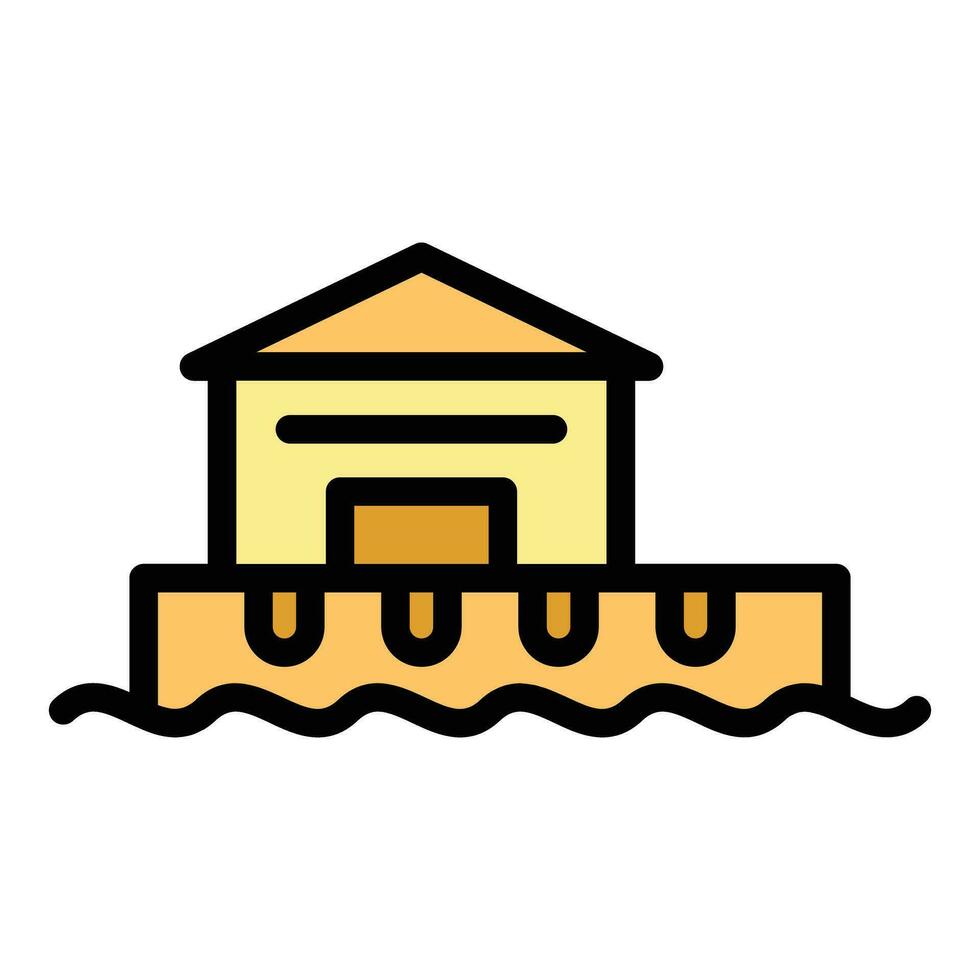 Montenegro ship port icon vector flat