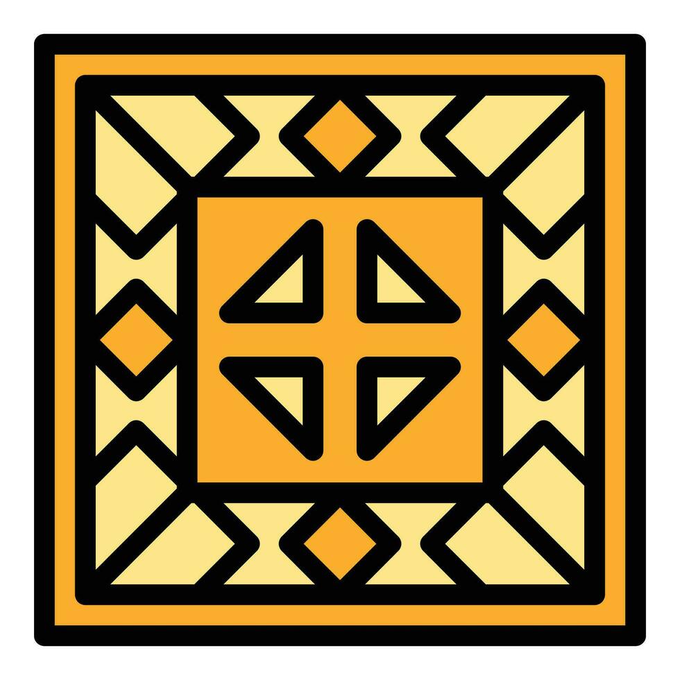 Belarus pattern icon vector flat