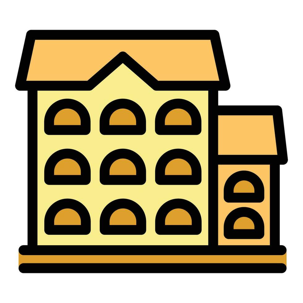 Croatia house icon vector flat