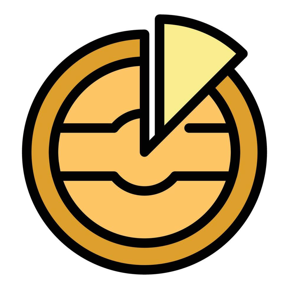 Croatia pie chart icon vector flat