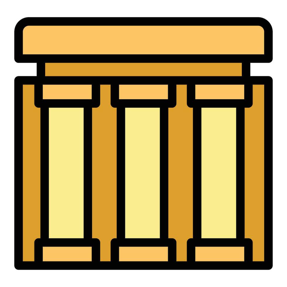 Column travel icon vector flat