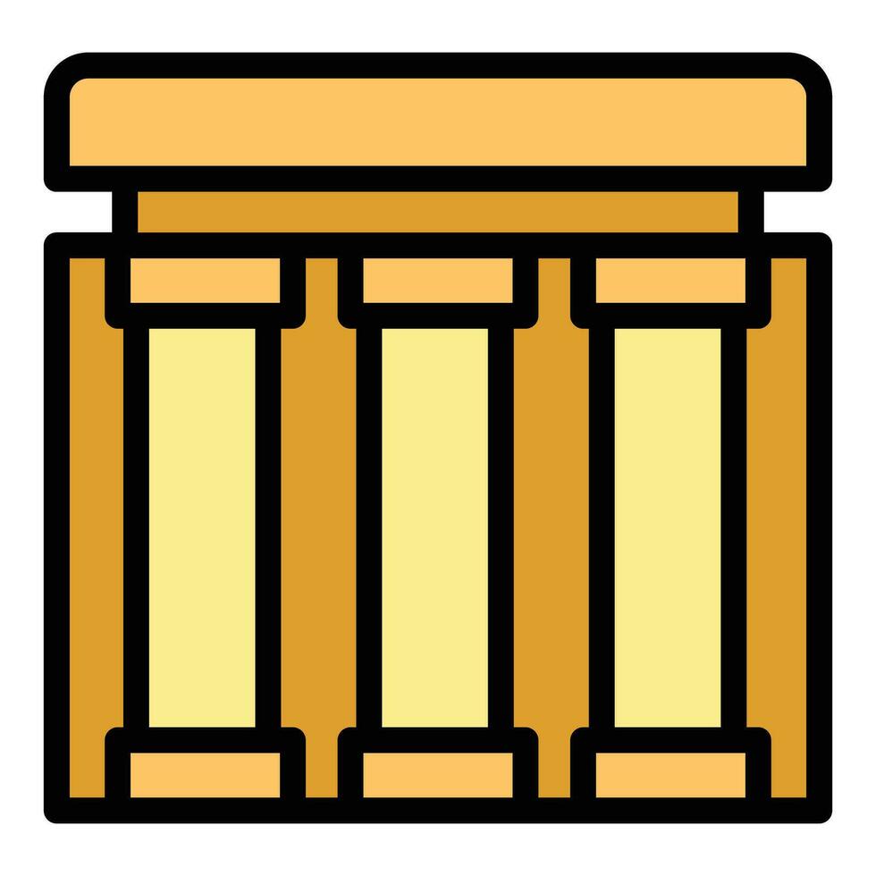 Column travel icon vector flat