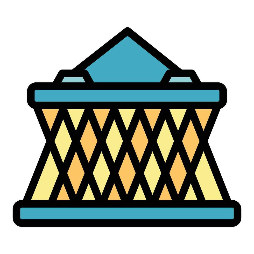 Insect net icon vector flat