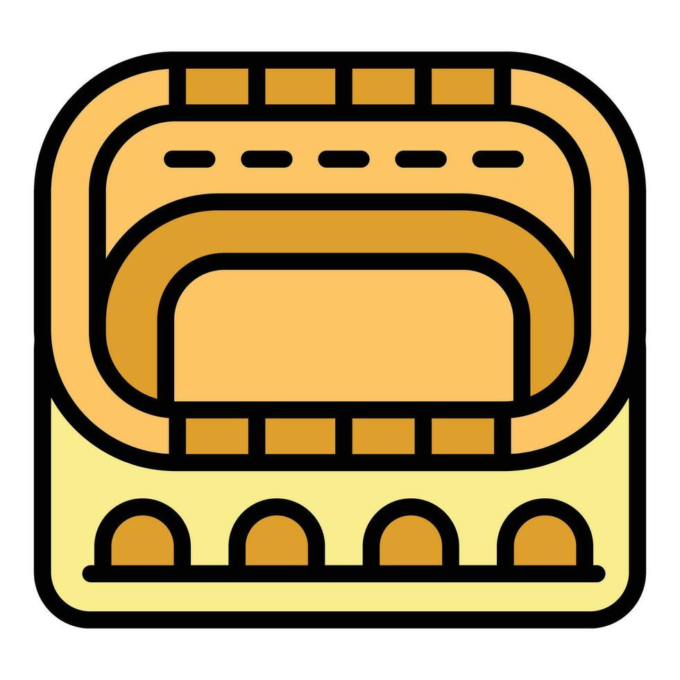 Amphitheater icon vector flat