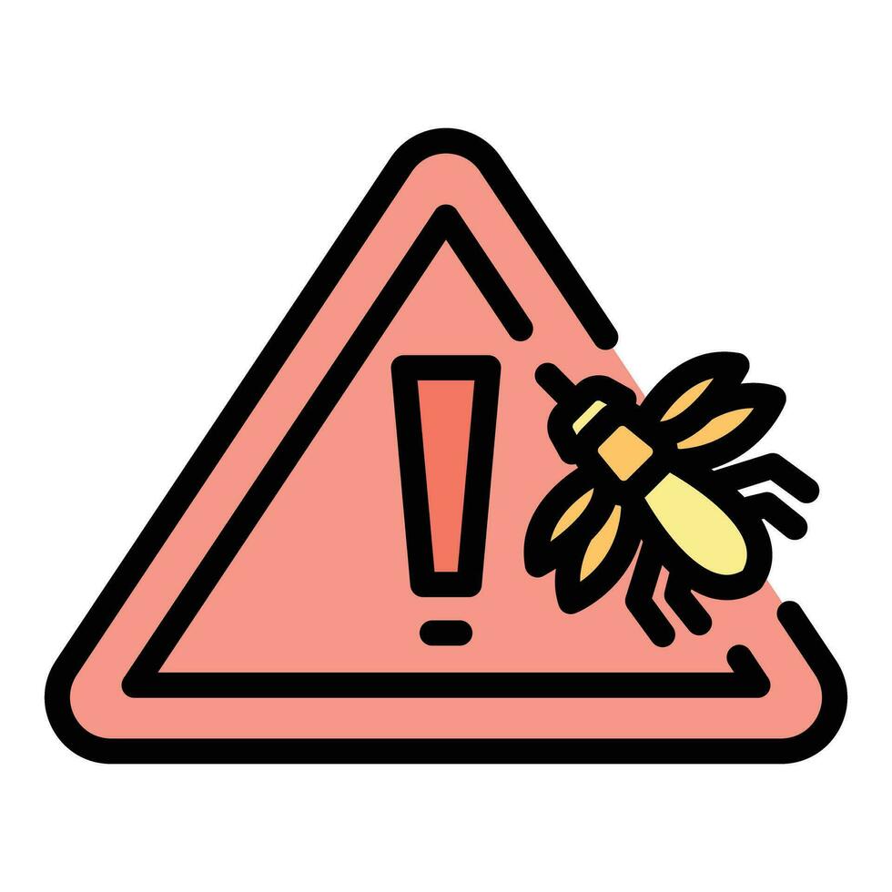 Insect control icon vector flat