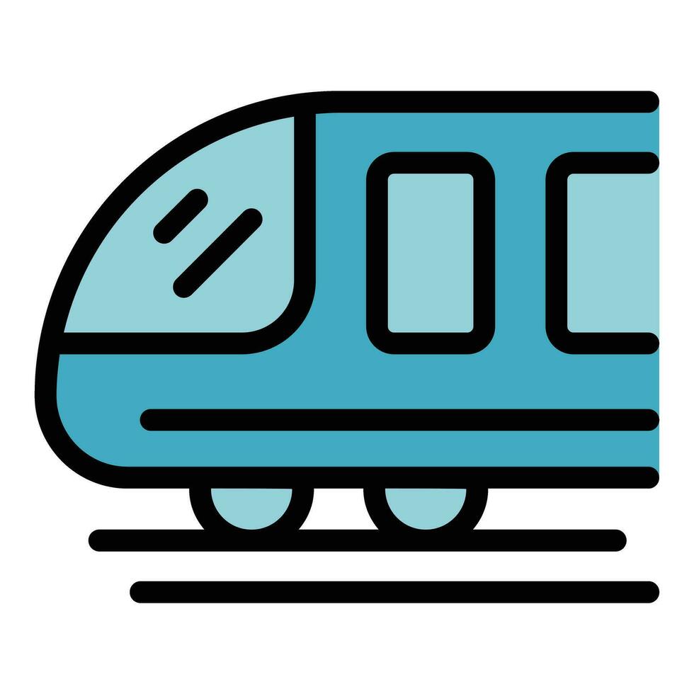German train icon vector flat