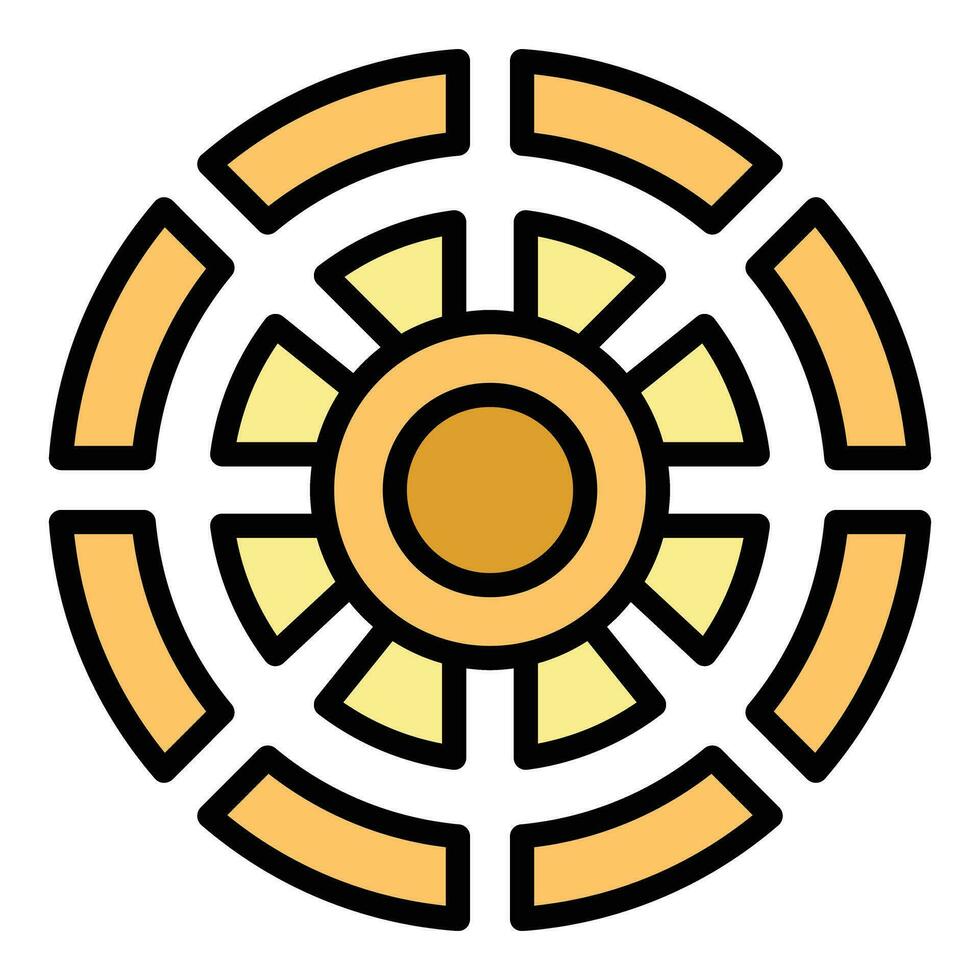 Top view amphitheater icon vector flat