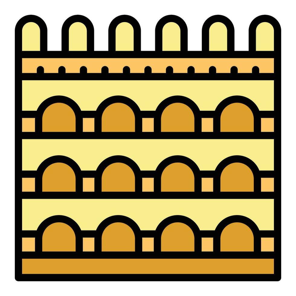 Map amphitheater icon vector flat