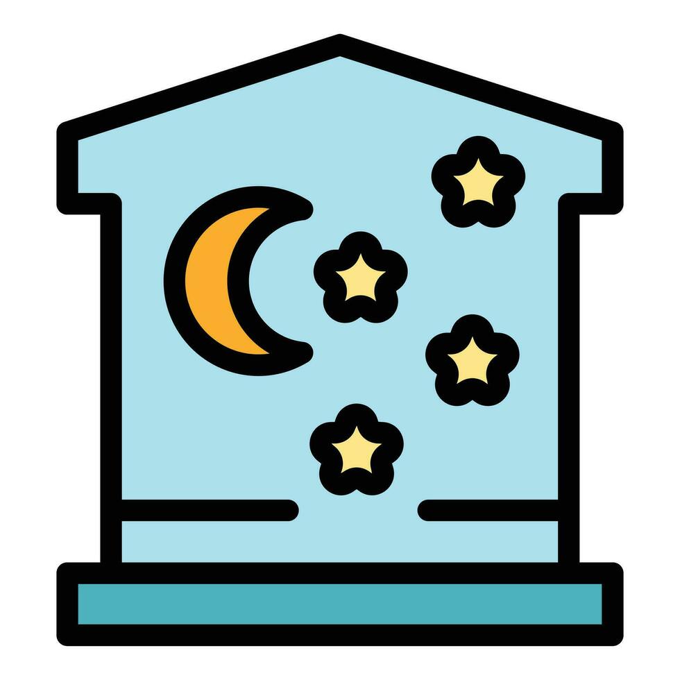 House insomnia icon vector flat