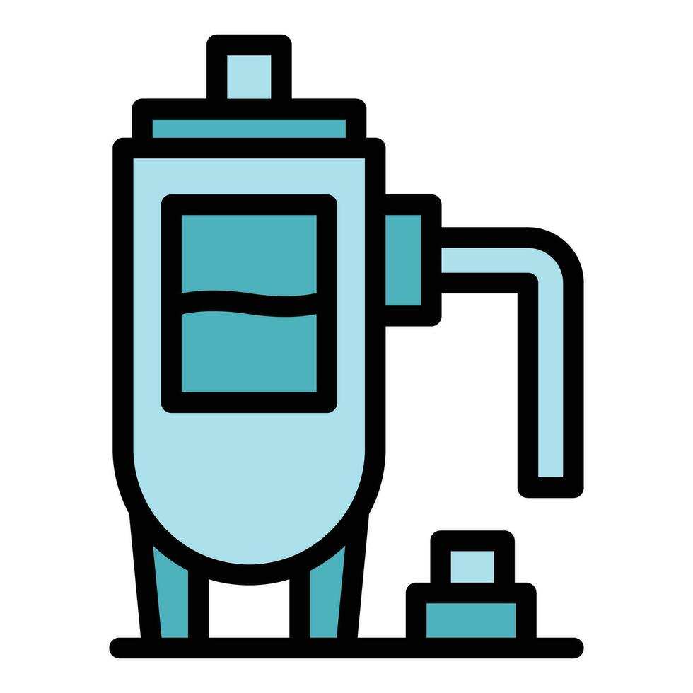 Candle factory icon vector flat