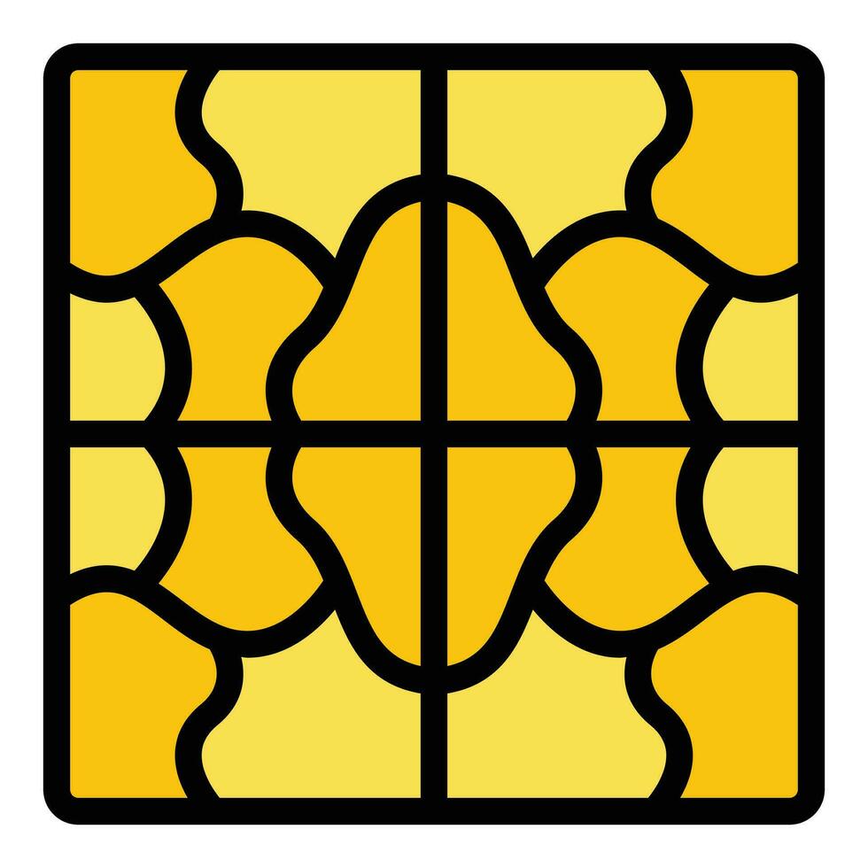 Garden tile icon vector flat