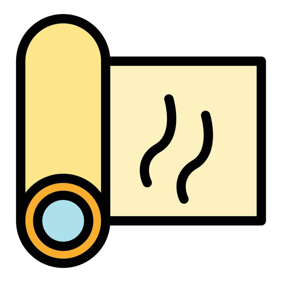 Hot bitumen icon vector flat