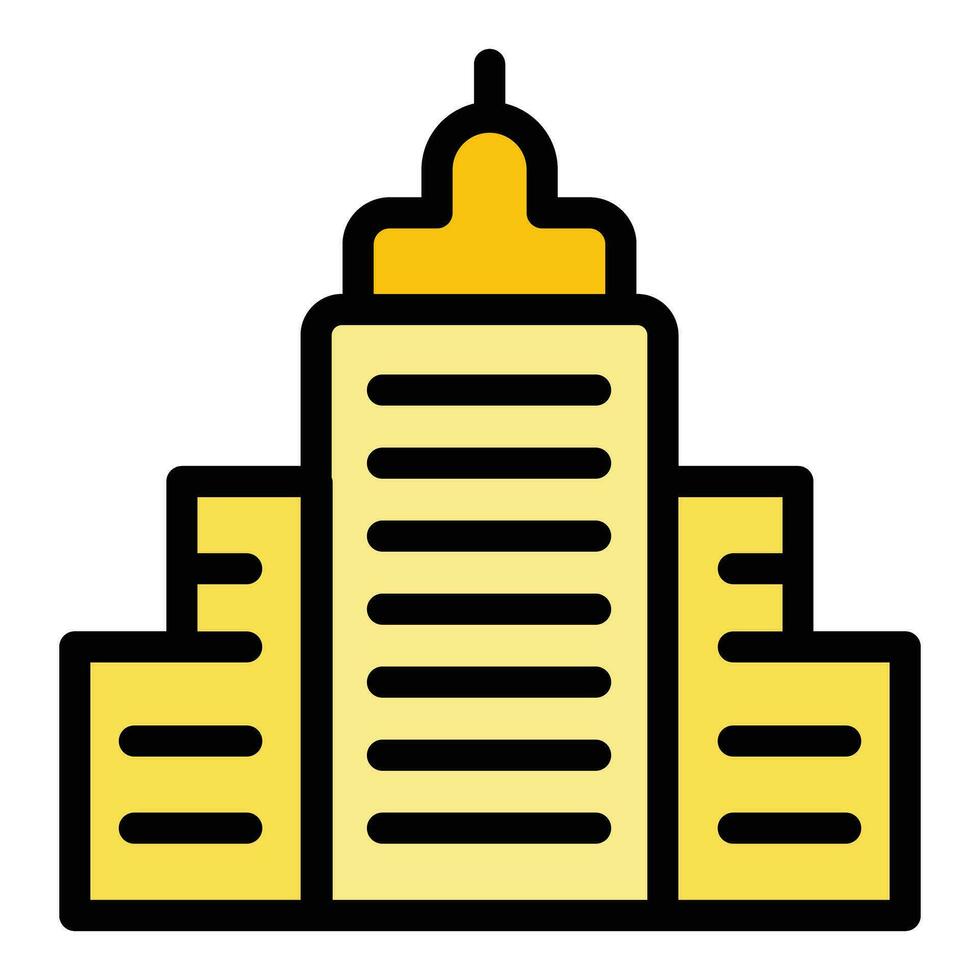 Krakow building icon vector flat