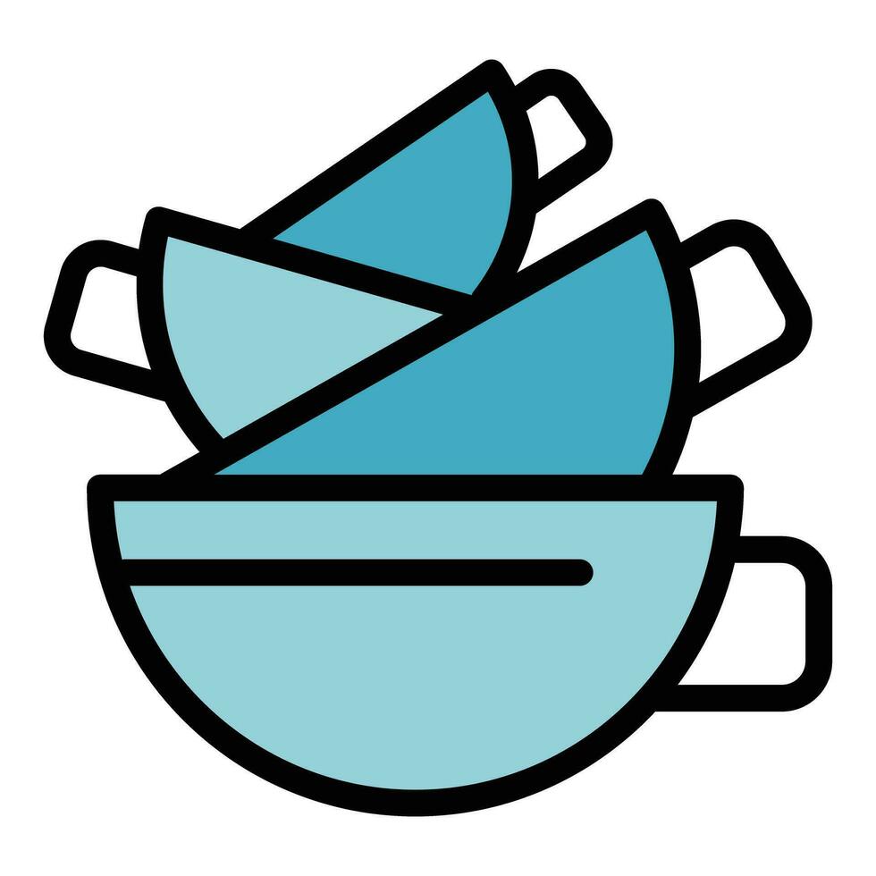 Cup restaurant icon vector flat