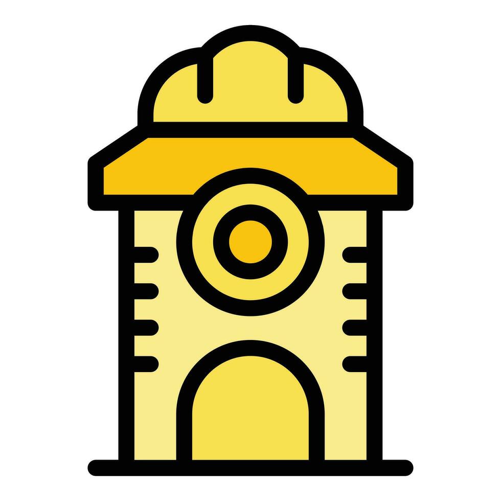 Landmark building icon vector flat