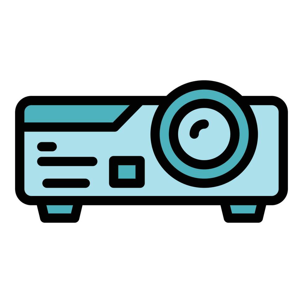 Cinema projector icon vector flat