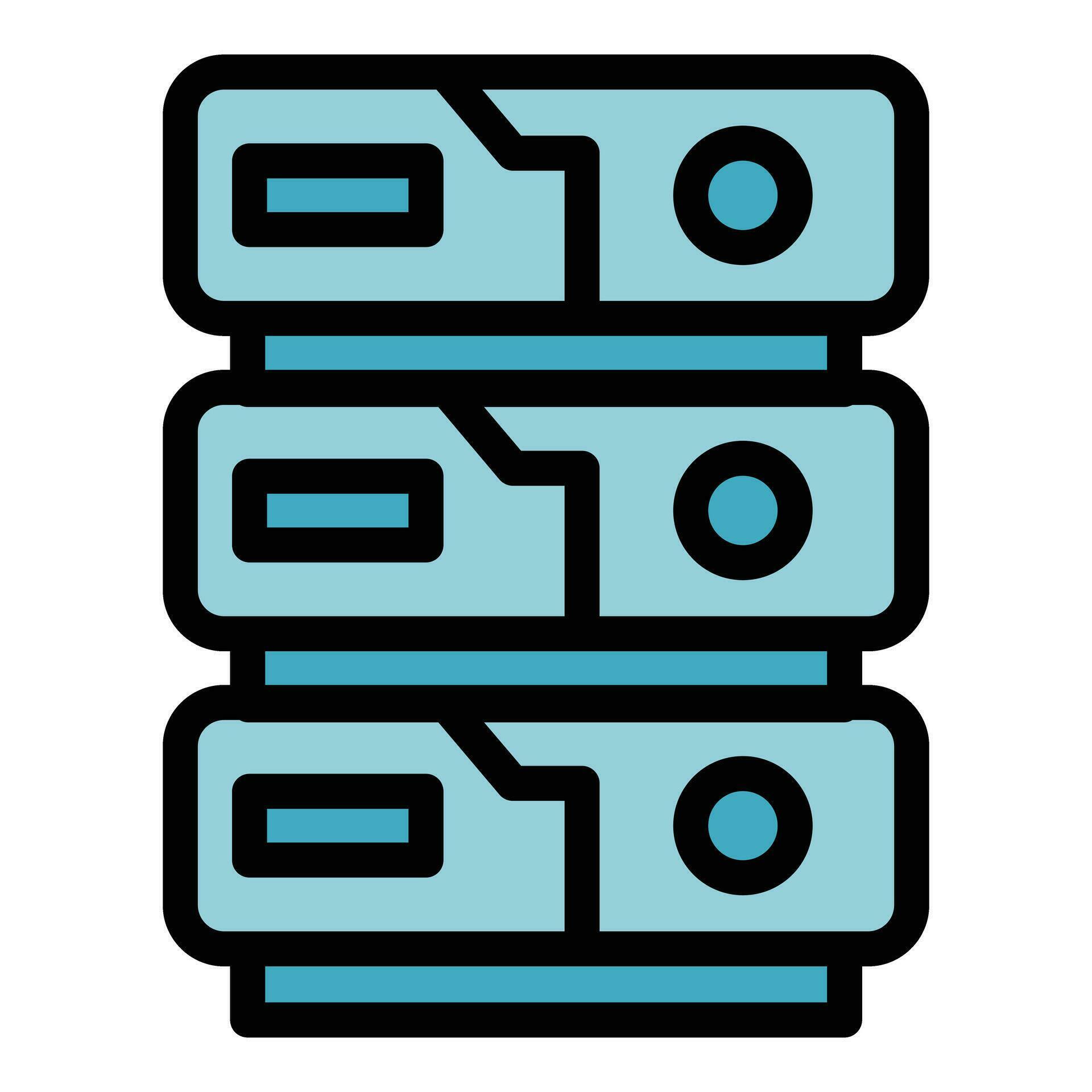 Server rack icon vector flat 28227708 Vector Art at Vecteezy