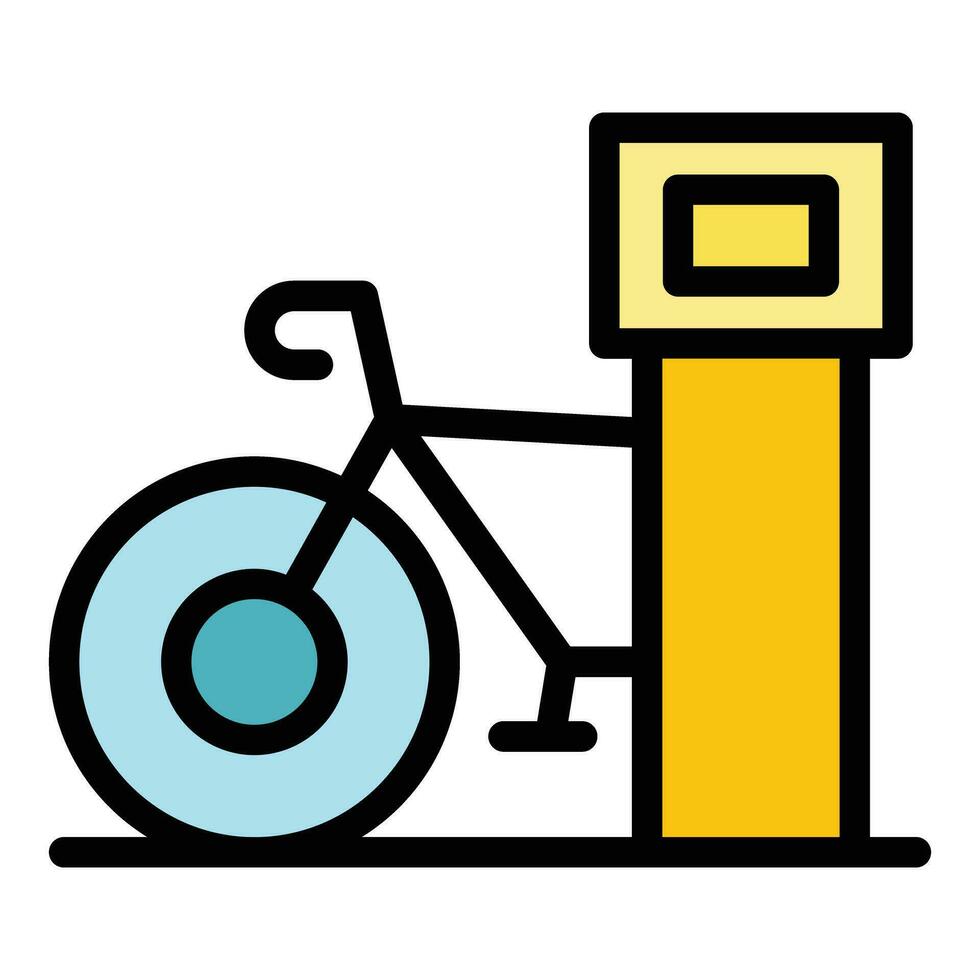 compartir bicicleta icono vector plano