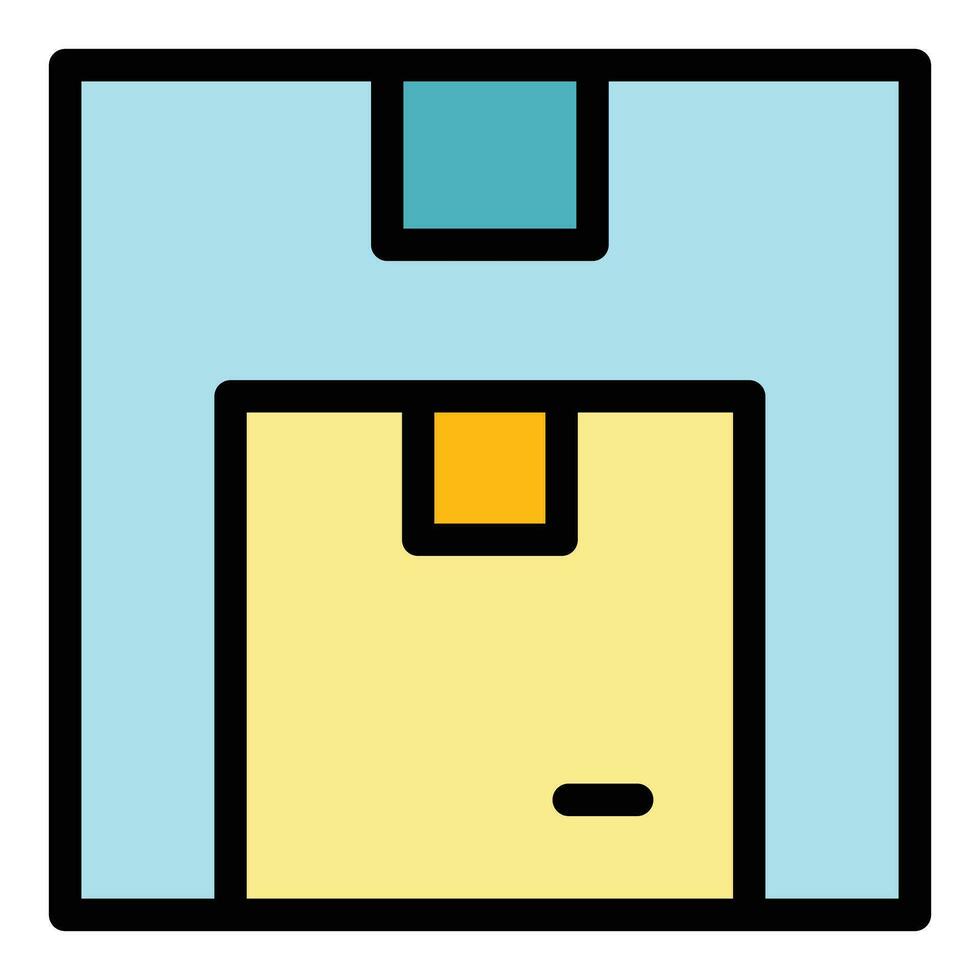 Fast service parcel icon vector flat