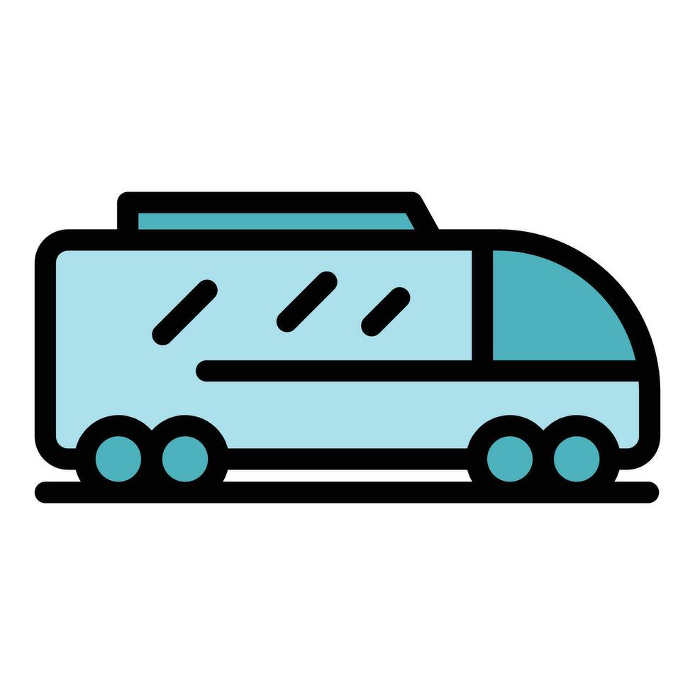 Truck bus delivery icon vector flat