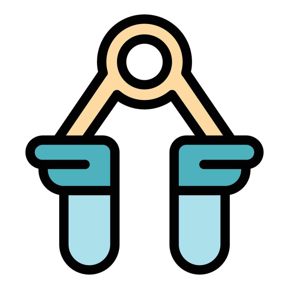 Power espander icon vector flat