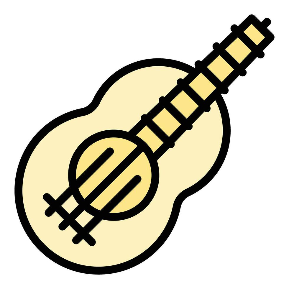 país ukelele icono vector plano