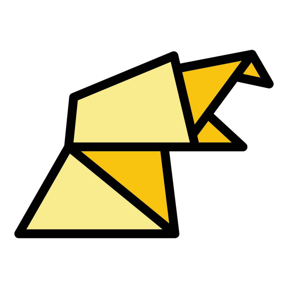 Geometrical animal icon vector flat