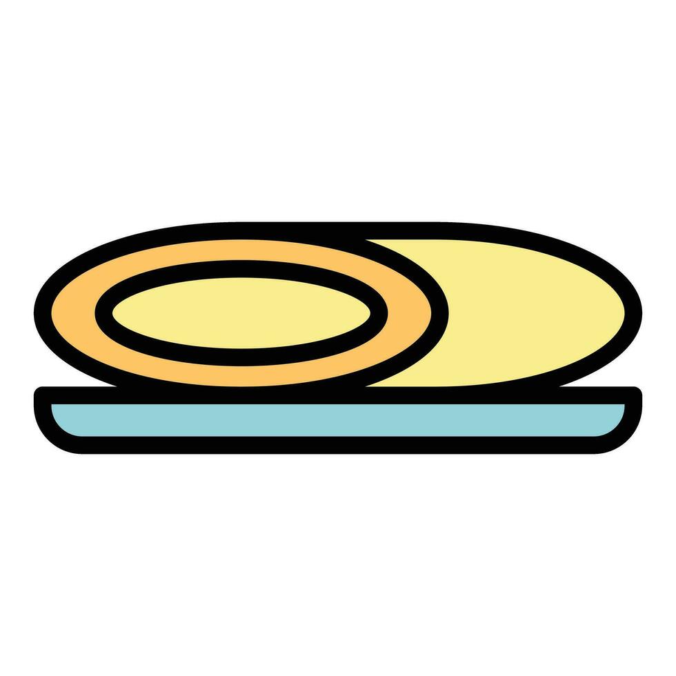 Baked dish icon vector flat