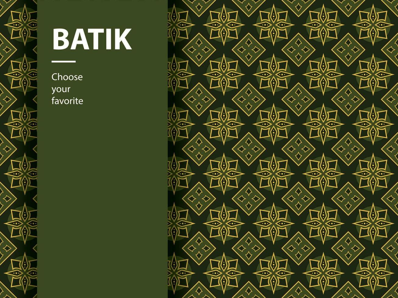 étnico batik vector indonesio patrón moda sin costura vintage textil abstracto plano cultura arte