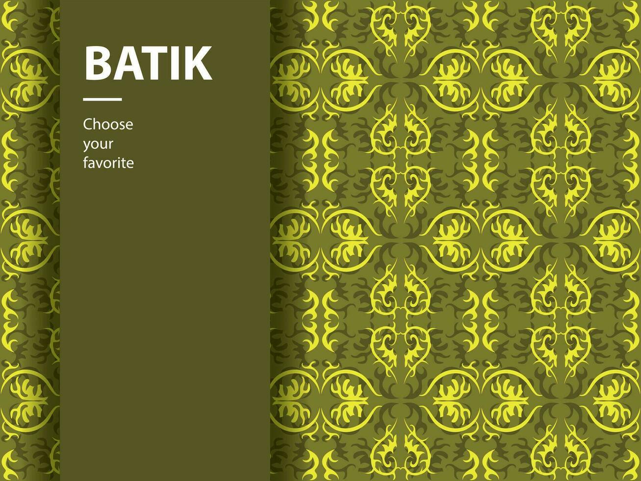 ethnic batik vector indonesian pattern fashion seamless vintage textile abstract flat culture art