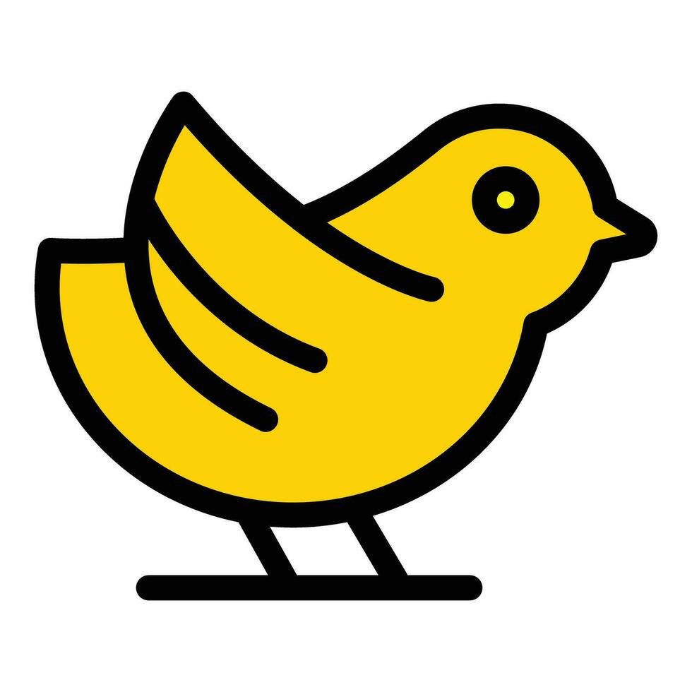 Fly sparrow icon vector flat