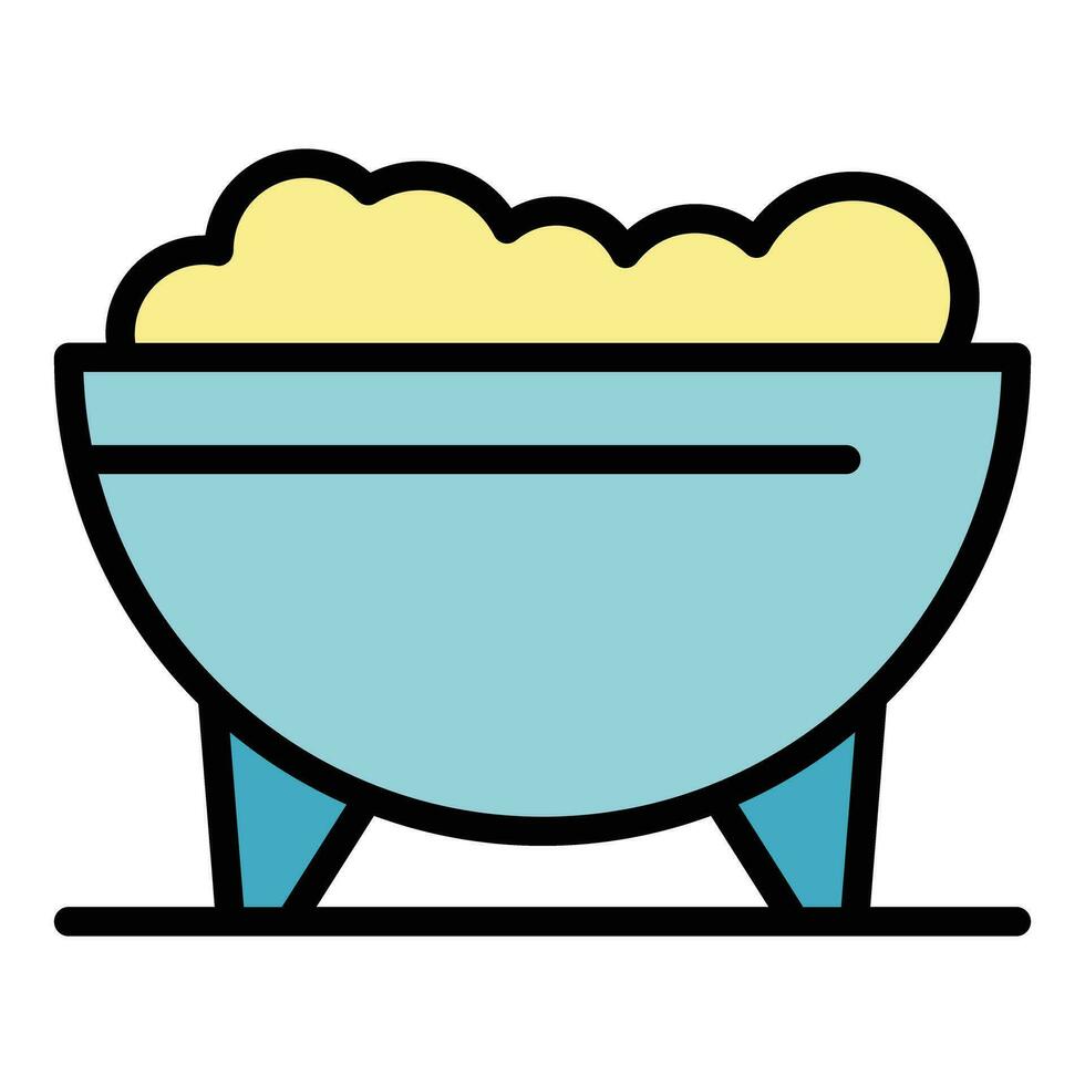 Bean food icon vector flat