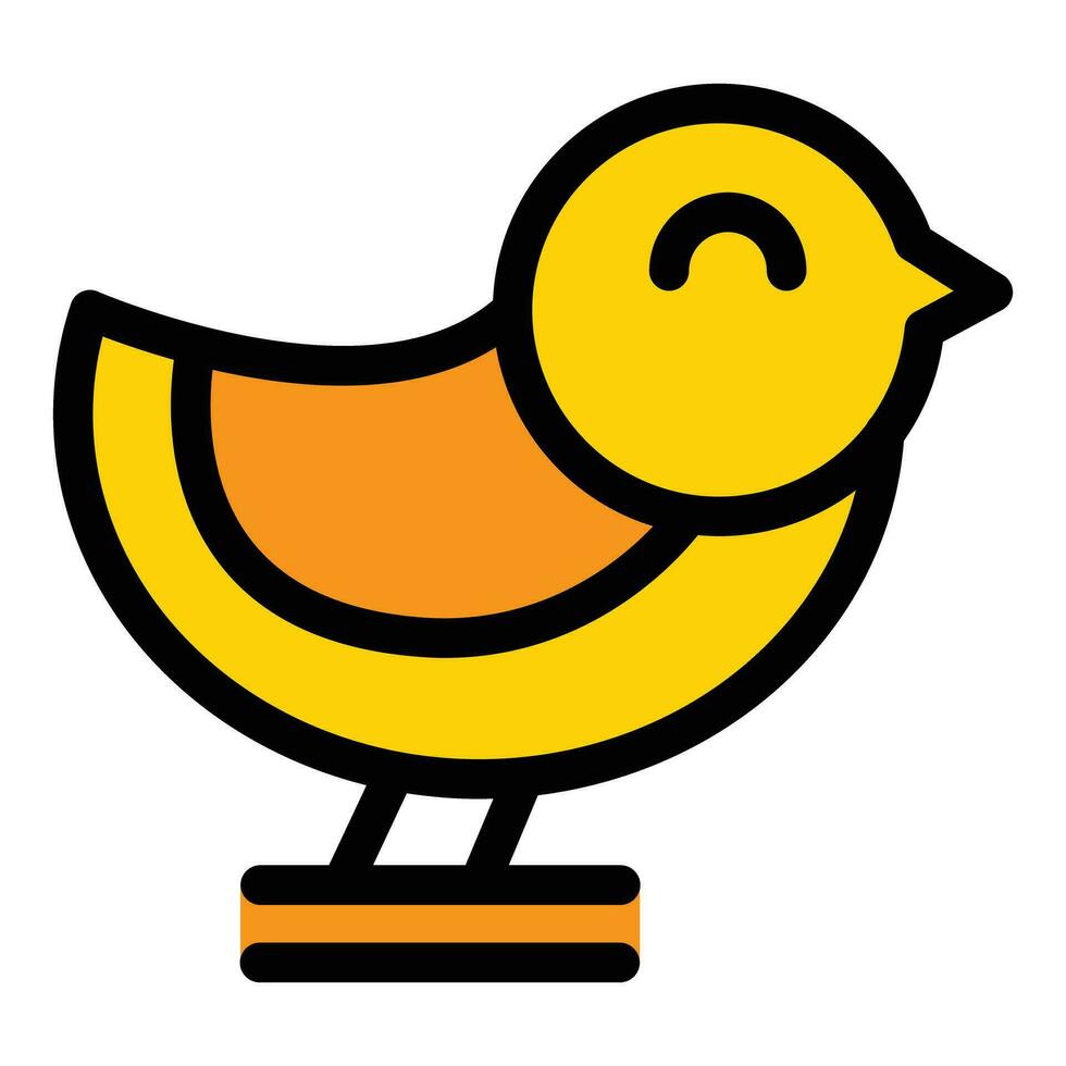 Sparrow day icon vector flat