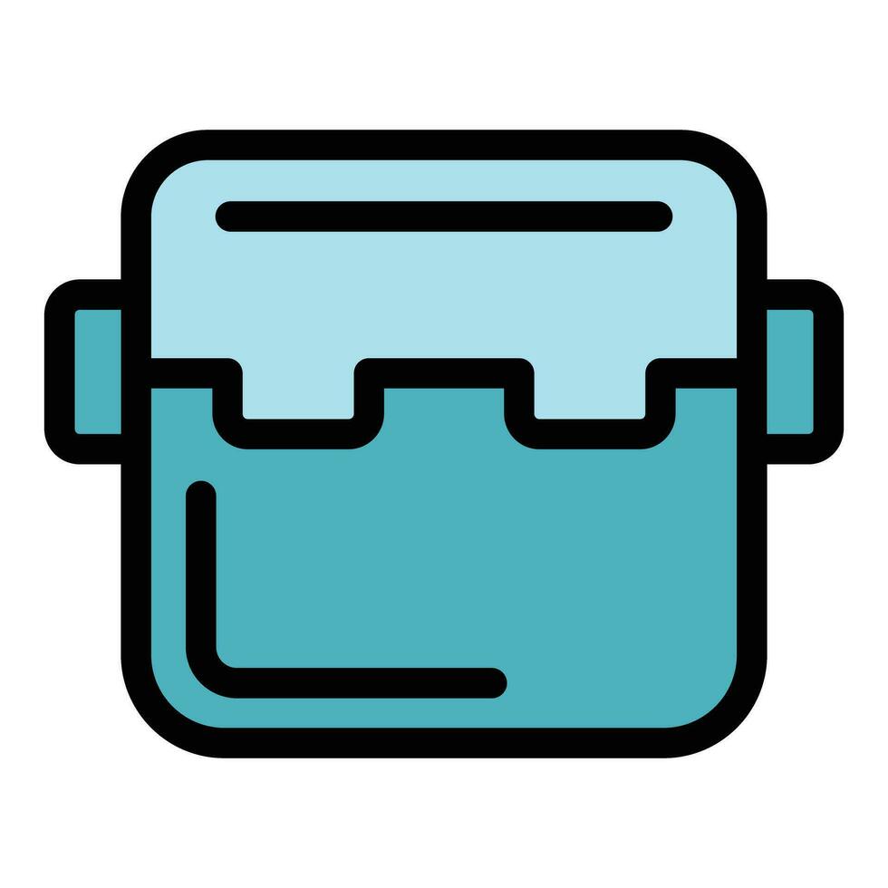 Tool box icon vector flat