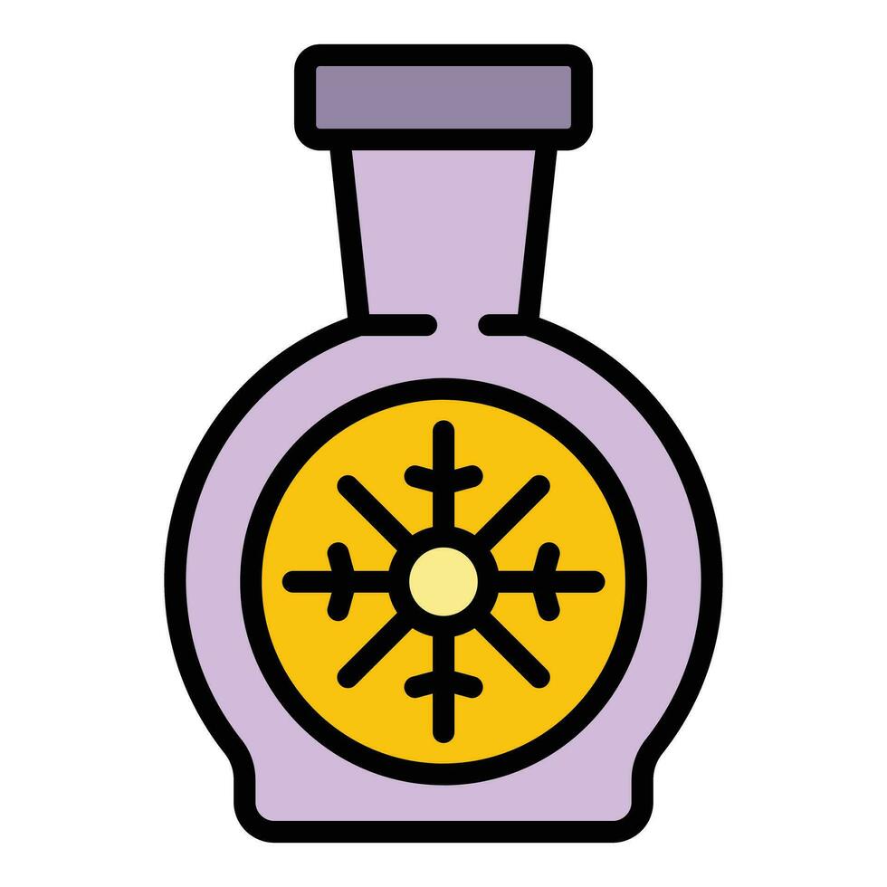 Flask coolant icon vector flat