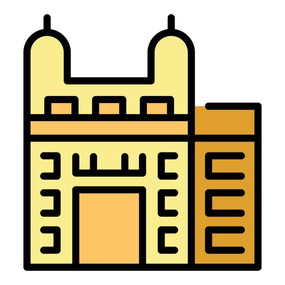 Slovak building icon vector flat