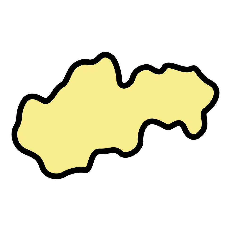 Eslovaquia punto de referencia icono vector plano