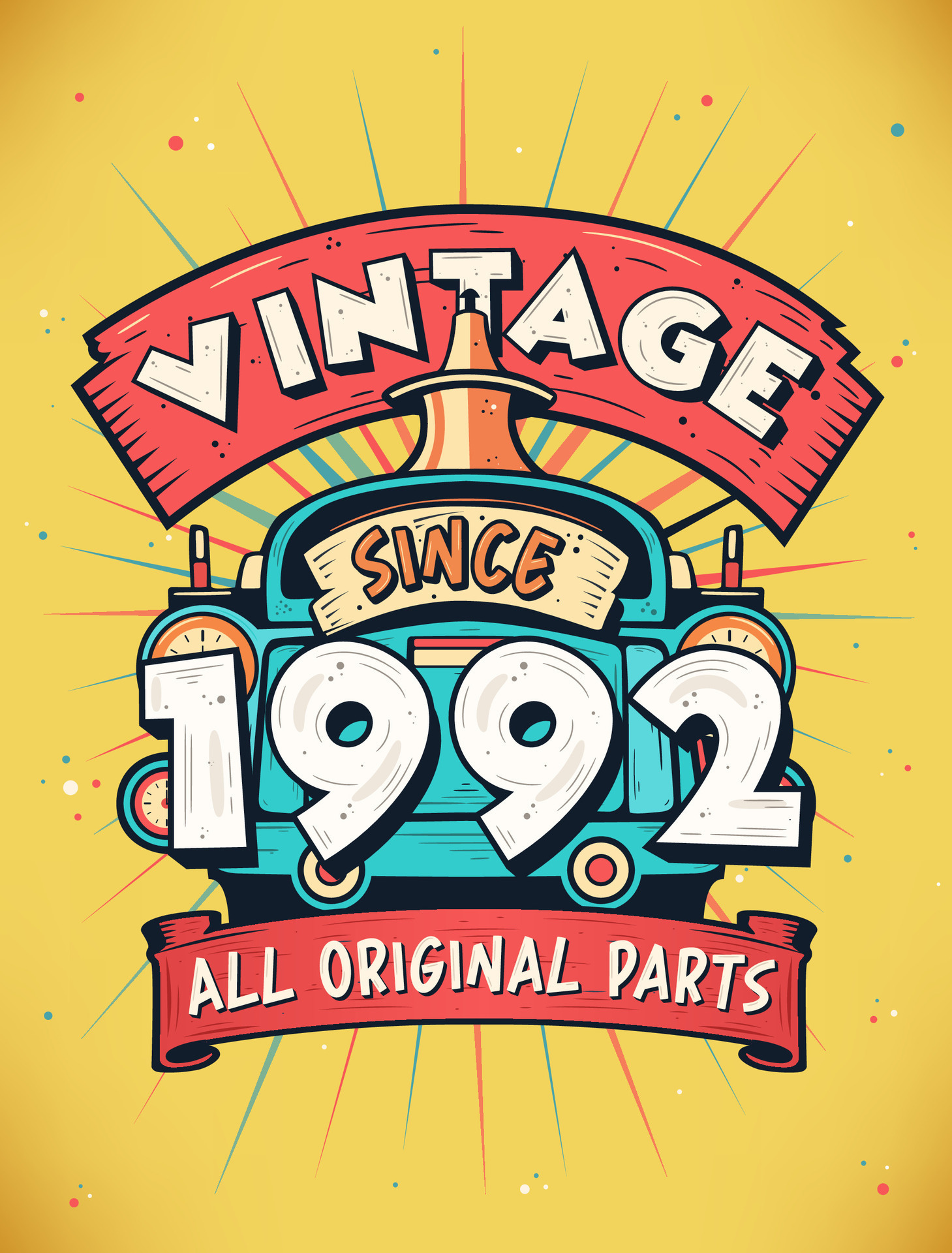 Vintage Since 1992, Born in 1992 Vintage Birthday Celebration. 28228642