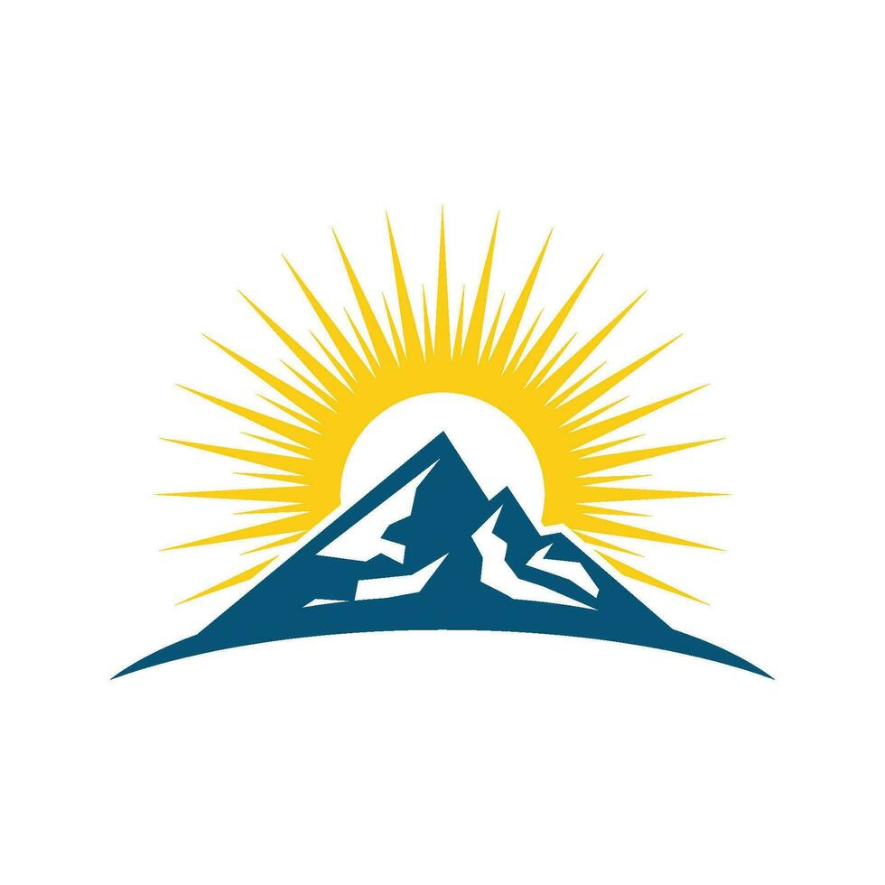 Mountain icon Logo vector